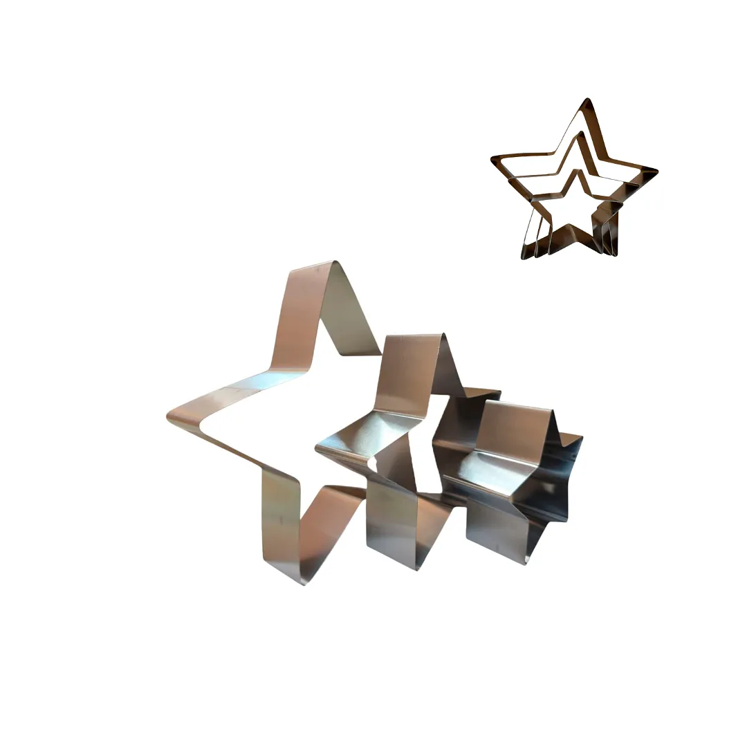 Cortadores Forma de Estrella 10, 15, 20 x 4,5 cm
