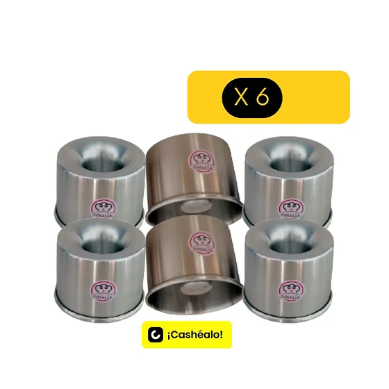 Pack de 6 Mini Savarín Ivhalia 10 x 8 cm