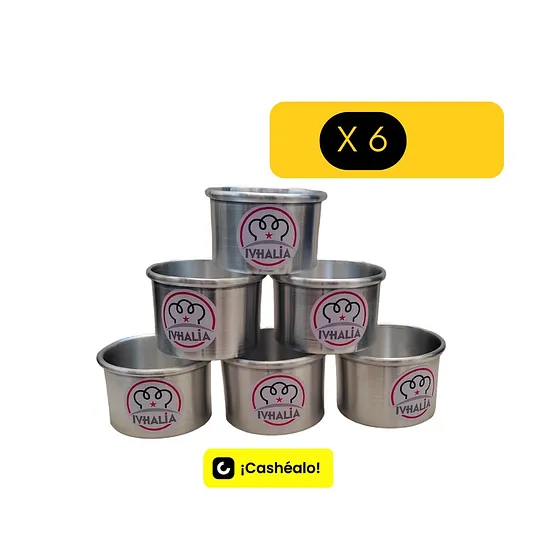 Pack de 6 Mini cake  Ivhalia 7 x 5 cm