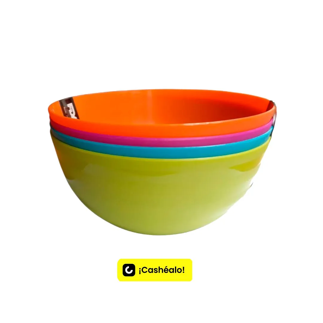 Bowls de Plástico 14 x 6.5 cm