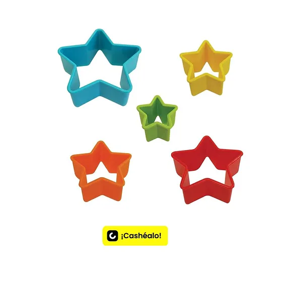 Cortadores Plásticos Forma Estrella 