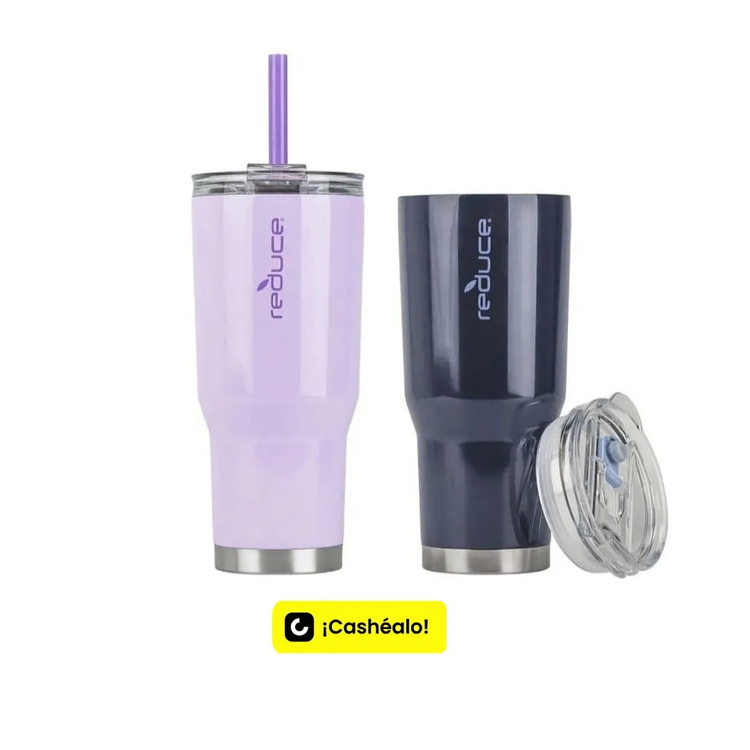 Vaso Térmico Reduce Cold-1 Tumbler 24oz con Tapa y Pitillo Original