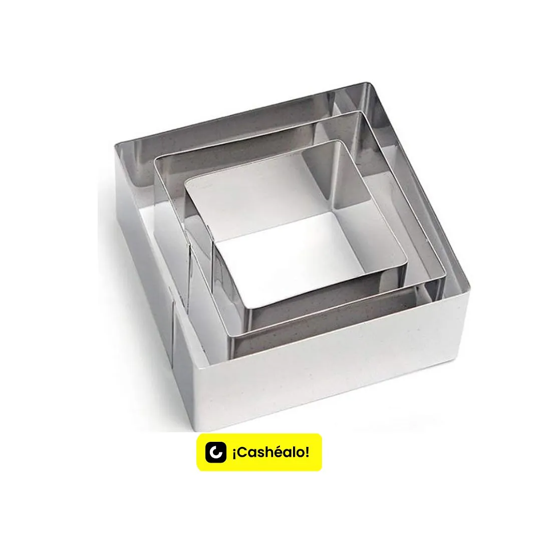 Cortador Cuadrados  6, 8, 10 x 4 cm 