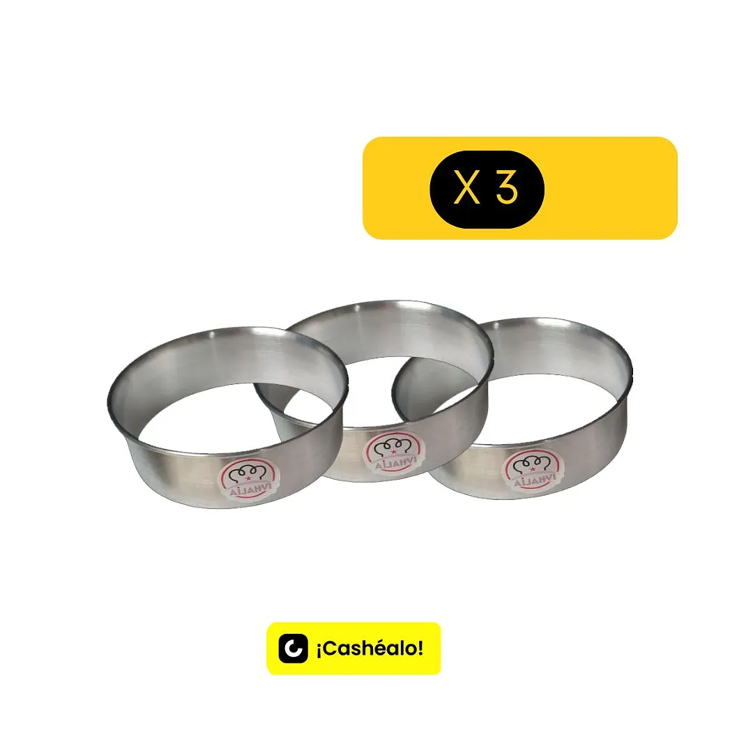 Pack de 3 Cortadores Ivhalia 12 x 4 cm